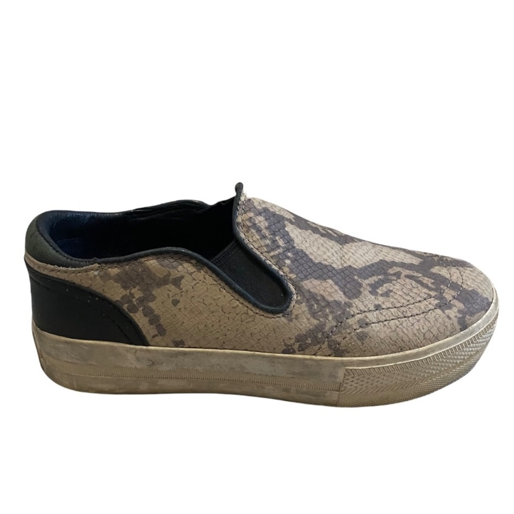 ASH “Jungle” Snakeskin Print Platform Sneakers Size 7